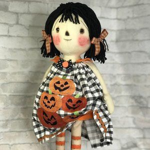 Raggedy Ann Doll 21"AUTUMN ooak cute rag doll coll